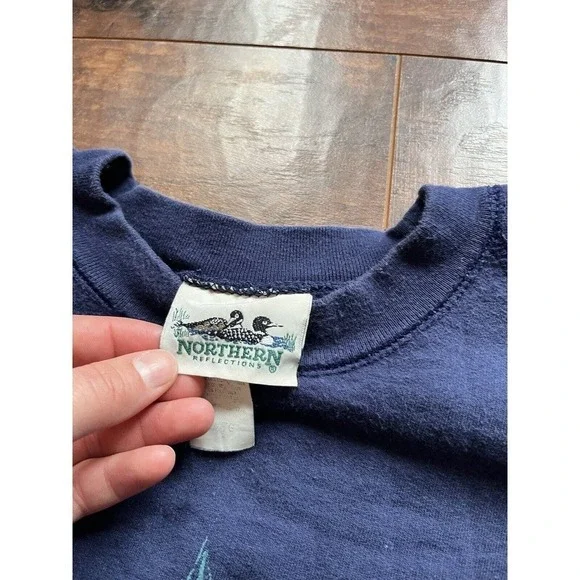 Vintage Northern Reflection Bear Print Crew neck Sweatshirt Mens Size XL - Picture 6 of 8